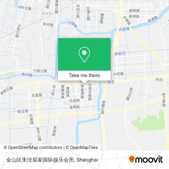 金山区朱泾皇家国际娱乐会所 map