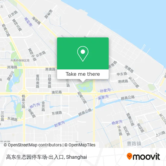 高东生态园停车场-出入口 map