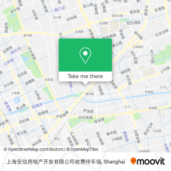 上海安信房地产开发有限公司收费停车场 map