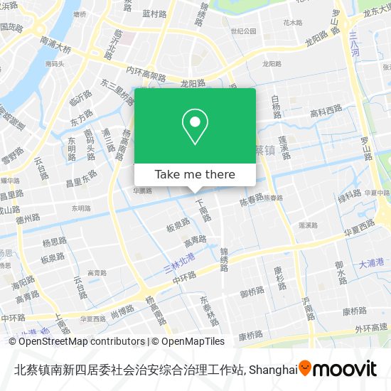 北蔡镇南新四居委社会治安综合治理工作站 map