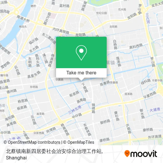 北蔡镇南新四居委社会治安综合治理工作站 map