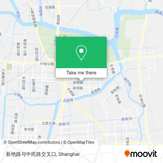 新艳路与中民路交叉口 map