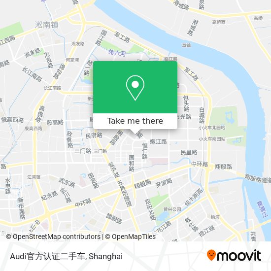 Audi官方认证二手车 map