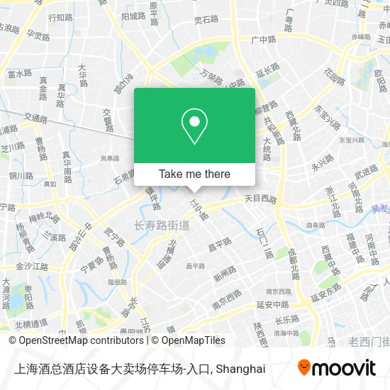上海酒总酒店设备大卖场停车场-入口 map