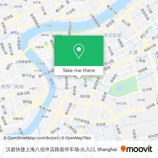 汉庭快捷上海八佰伴店路面停车场-出入口 map