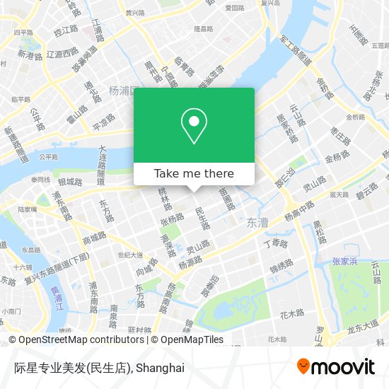 际星专业美发(民生店) map