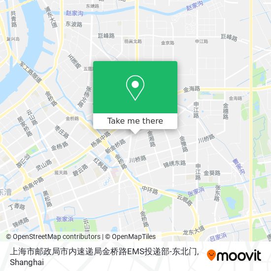 上海市邮政局市内速递局金桥路EMS投递部-东北门 map