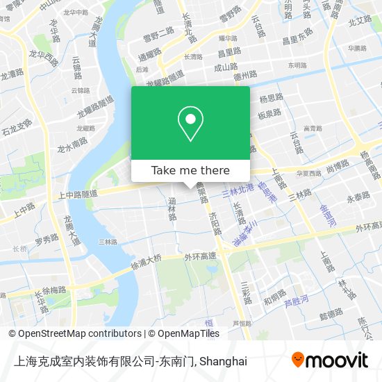 上海克成室内装饰有限公司-东南门 map