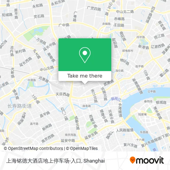 上海铭德大酒店地上停车场-入口 map