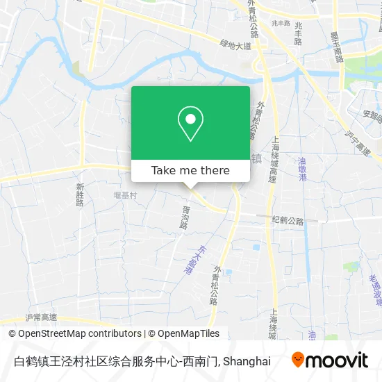 白鹤镇王泾村社区综合服务中心-西南门 map