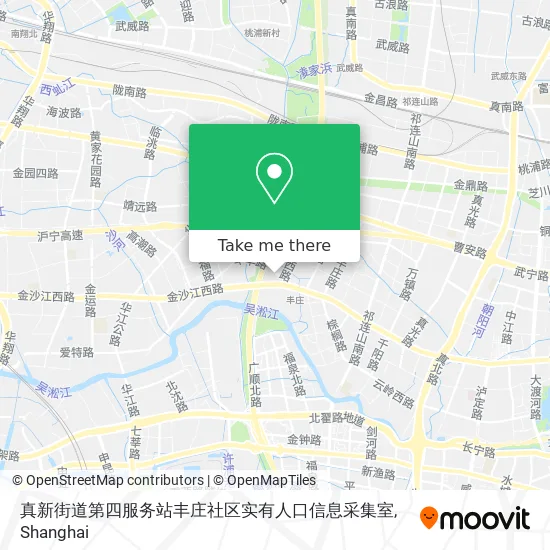 真新街道第四服务站丰庄社区实有人口信息采集室 map