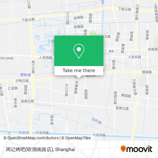 周记烤吧(听潮南路店) map