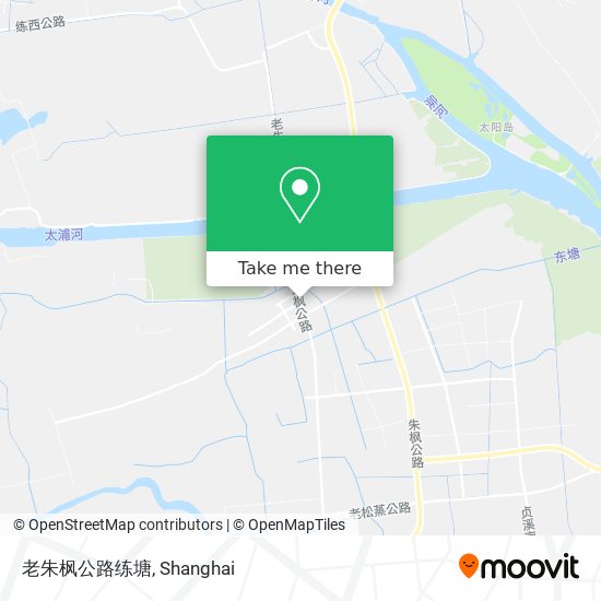 老朱枫公路练塘 map