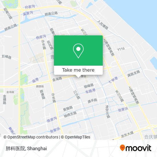 肺科医院 map
