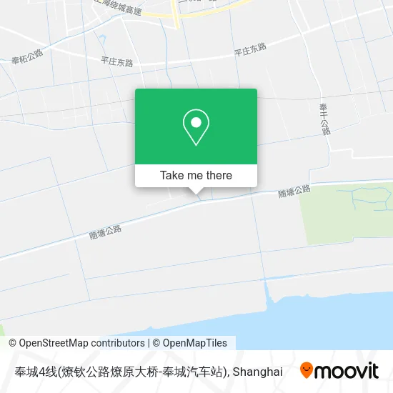 奉城4线(燎钦公路燎原大桥-奉城汽车站) map