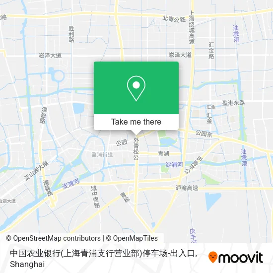 中国农业银行(上海青浦支行营业部)停车场-出入口 map