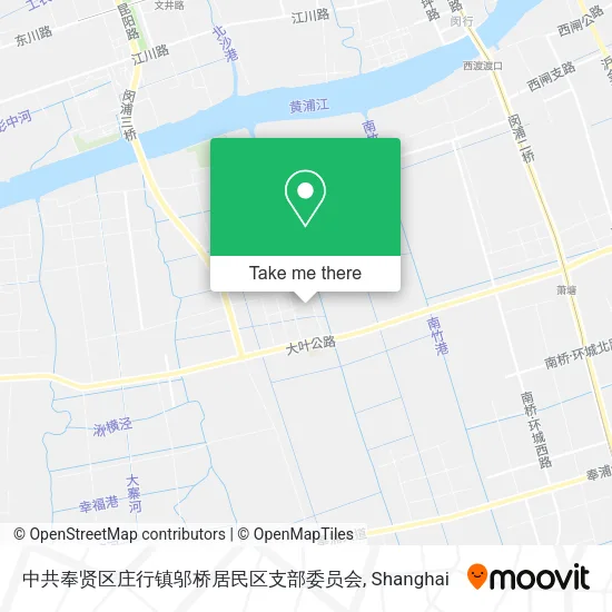 中共奉贤区庄行镇邬桥居民区支部委员会 map