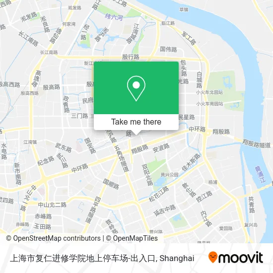 上海市复仁进修学院地上停车场-出入口 map