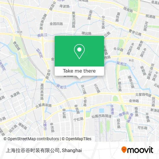 上海拉谷谷时装有限公司 map