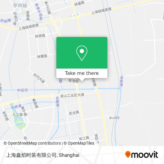上海鑫焰时装有限公司 map