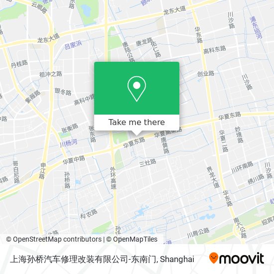 上海孙桥汽车修理改装有限公司-东南门 map