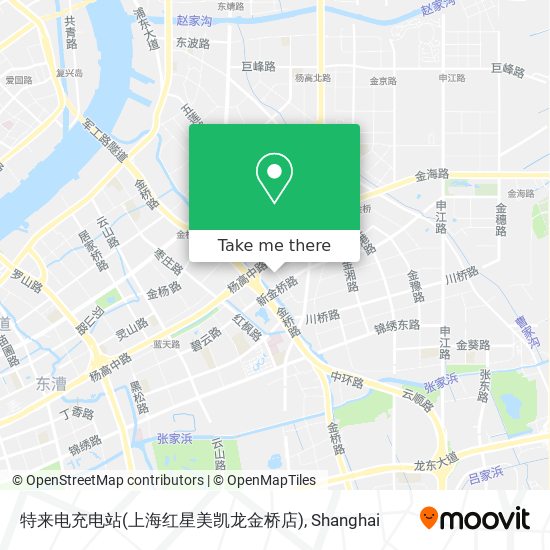 特来电充电站(上海红星美凯龙金桥店) map