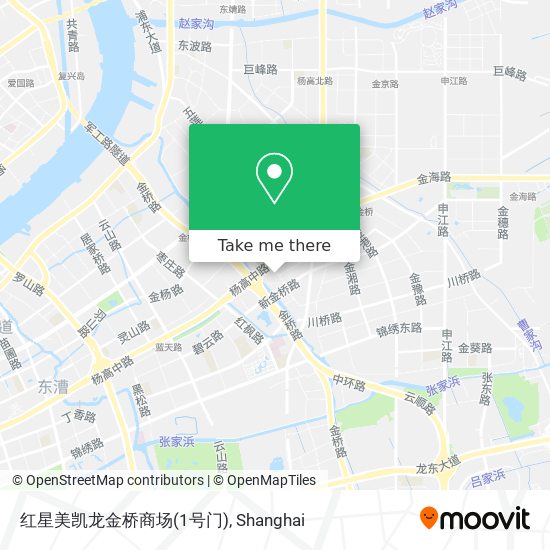红星美凯龙金桥商场(1号门) map