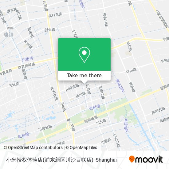 小米授权体验店(浦东新区川沙百联店) map