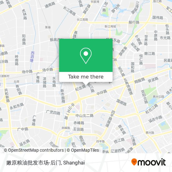 嫩原粮油批发市场-后门 map