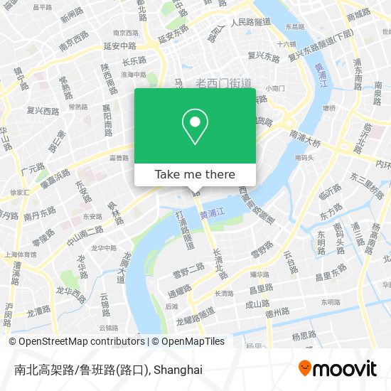 南北高架路/鲁班路(路口) map