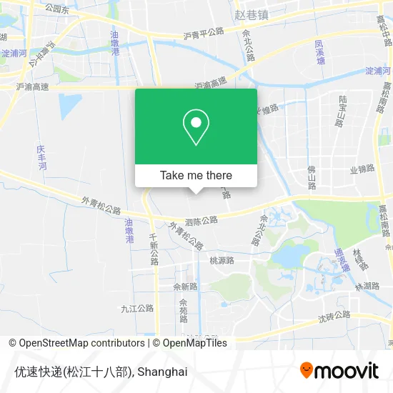 优速快递(松江十八部) map