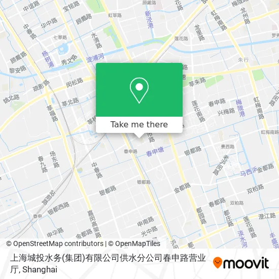 上海城投水务(集团)有限公司供水分公司春申路营业厅 map