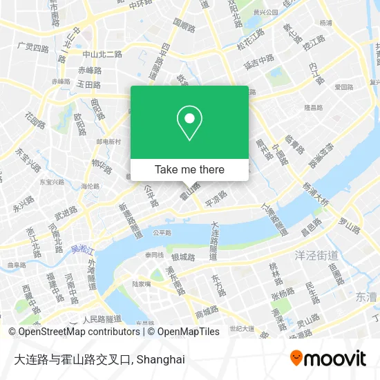 大连路与霍山路交叉口 map