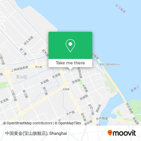 中国黄金(宝山旗舰店) map
