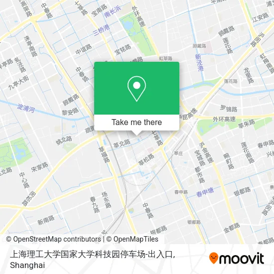 上海理工大学国家大学科技园停车场-出入口 map
