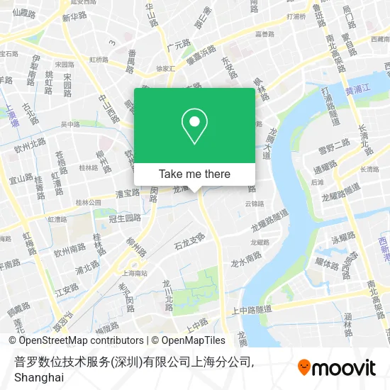 普罗数位技术服务(深圳)有限公司上海分公司 map