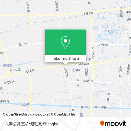 六奉公路宣桥镇政府 map