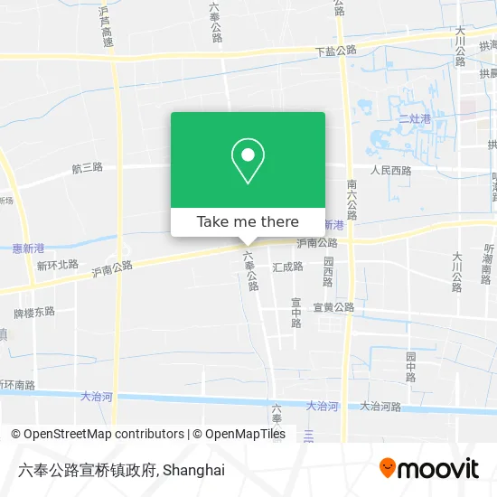 六奉公路宣桥镇政府 map