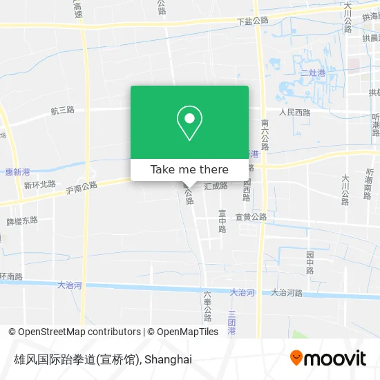 雄风国际跆拳道(宣桥馆) map