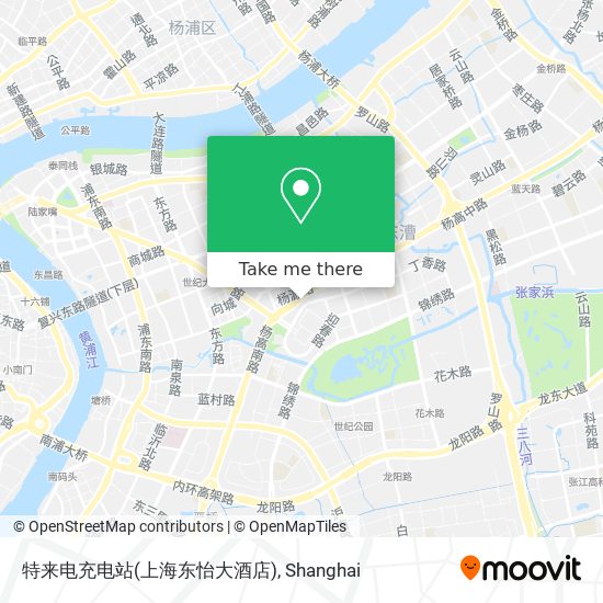 特来电充电站(上海东怡大酒店) map