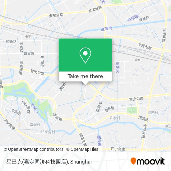 星巴克(嘉定同济科技园店) map