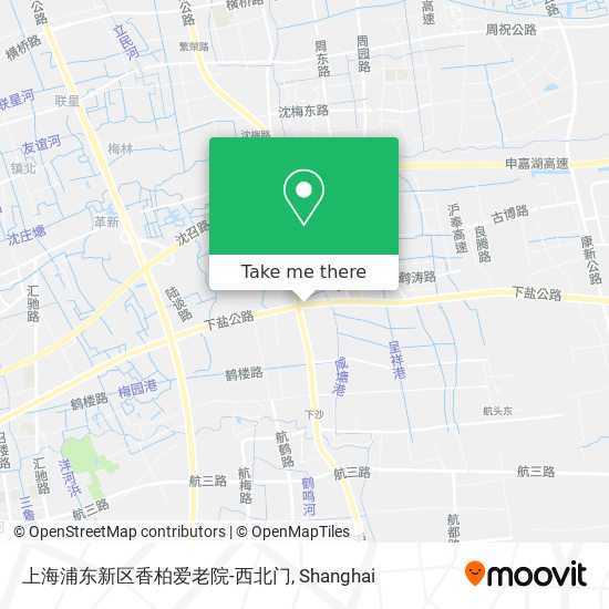 上海浦东新区香柏爱老院-西北门 map