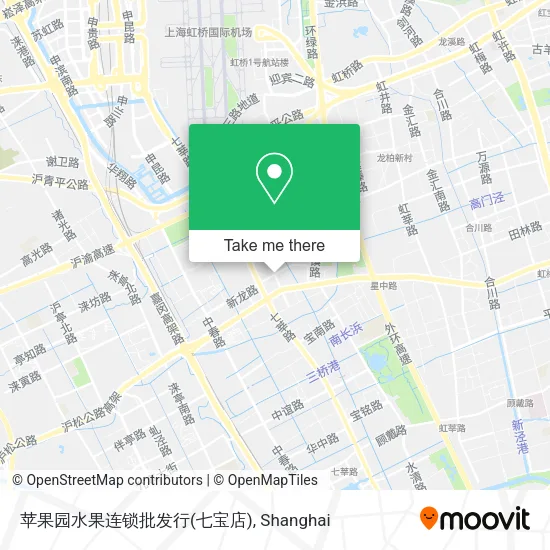 苹果园水果连锁批发行(七宝店) map