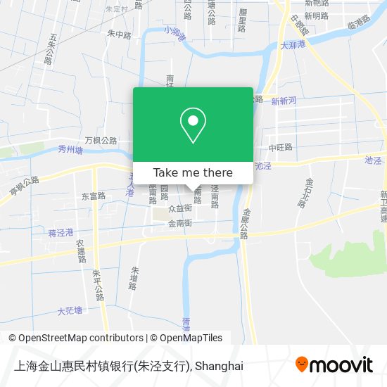 上海金山惠民村镇银行(朱泾支行) map