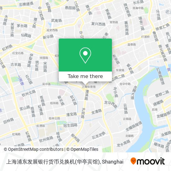 上海浦东发展银行货币兑换机(华亭宾馆) map