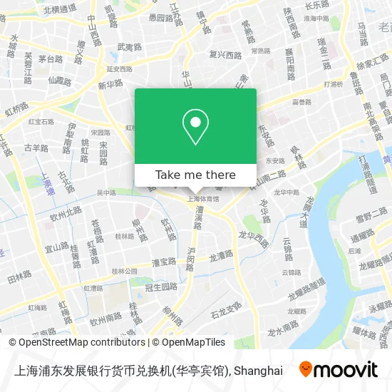 上海浦东发展银行货币兑换机(华亭宾馆) map