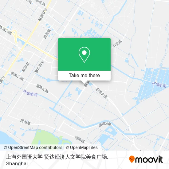 上海外国语大学-贤达经济人文学院美食广场 map