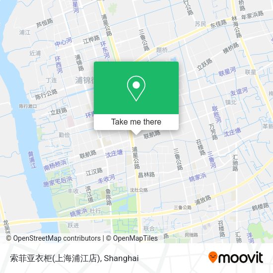 索菲亚衣柜(上海浦江店) map