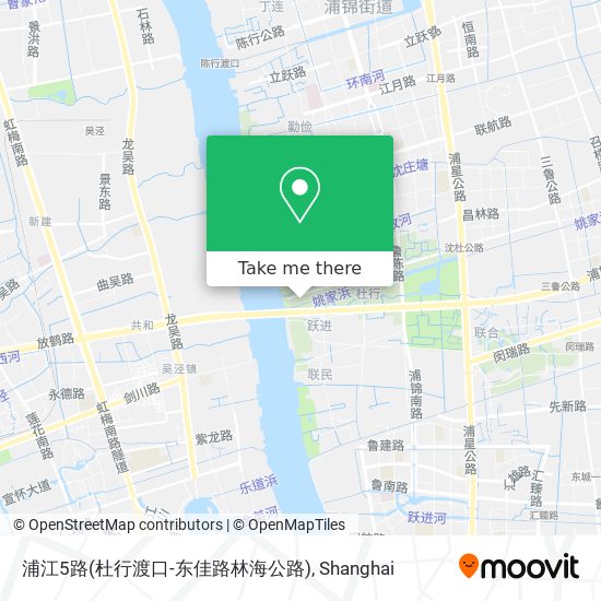 浦江5路(杜行渡口-东佳路林海公路) map