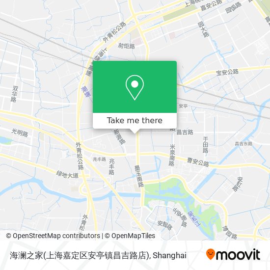 海澜之家(上海嘉定区安亭镇昌吉路店) map